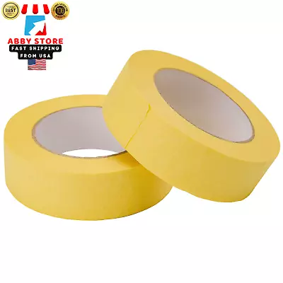 2Pack Automotive Refinish Masking Tape Yellow Cars Vehicles Auto Body Paint Tape • $16.61