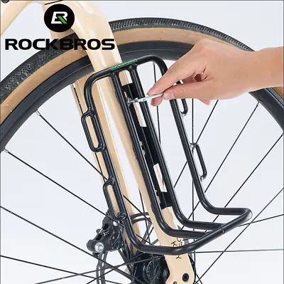 ROCKBROS Bike Front Fork Rack Quick Release Aluminum Luggage Carrier With Bag • $18.59
