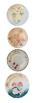 (4) Vintage Mismatched China Dessert Plates - Floral • $22