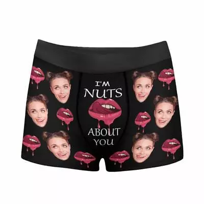 Custom Photo Boxers Briefs Personalize Face Custom  Underwear Gift Valentine • $26.99