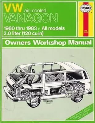 Haynes VW Vanagon Shop Manual 1983 1982 1981 1980 Air Cooled 2.0 Volkswagen Van • $39.99