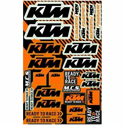 MCS MX KTM Assorted Logo Sitcker Kit • $37.95
