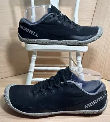 Merrell Vapor Glove 3 Eco Barefoot Athletic Sneaker Black/Grey Women's Size 7 • $57