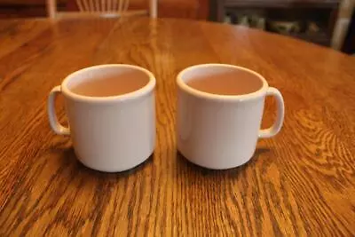 2 Vintage Early Tupperware Salmon Pink Coffee Mugs Series 2252A-3 • $9.99