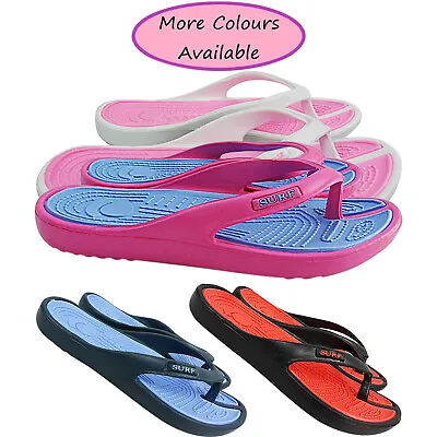 £5.95 • Buy Surf Eva Womens Mens Casual Toe Post Flip Flops Summer Beach Sandals Slippers 
