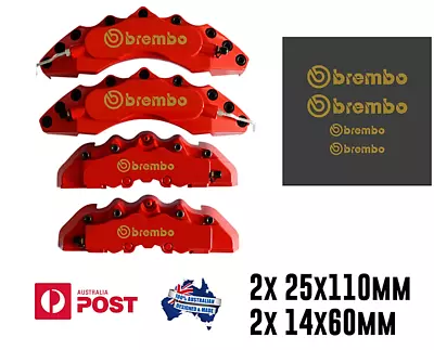 4x Brembo Brake Caliper Sticker Decal GOLD 86 • $12.50