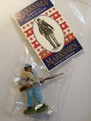  Marksmen 32n  Scale (B9) Rare Factory Painted Civil War 	Figure 1995 Old Stock  • $6.17