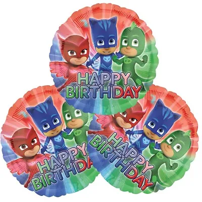 3 PCS Birthday Party Balloons - PJ Mask Balloons And Foil Catboy Balloons • $8.99