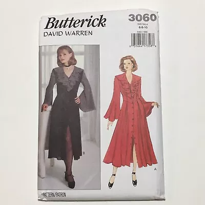 Dress B3060 UNCUT Sewing Pattern Size 6-10 Vintage Butterick Designer • $6.99