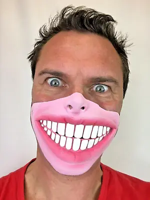 Funny Big Teeth Mask Smile Veneers Rylan Half Face Masks Costume Accessory Joke • £4.97
