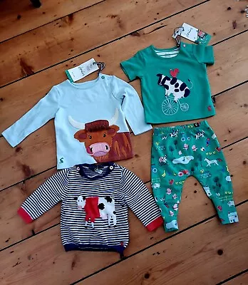 New Farm Yard JOULES Baby Outfit Bundle 3-6 Months 0-3 • £0.99