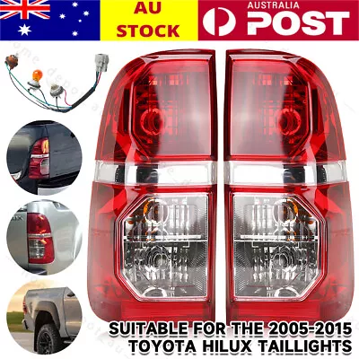 Pair Tail Lights Right +Left Hand Rear Lamp For Toyota Hilux SR SR5 2005-2015 • $49.89