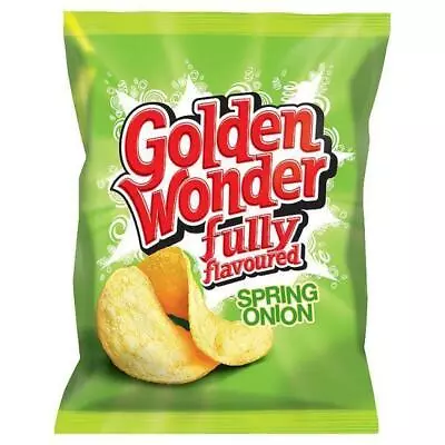 £17.99 • Buy Golden Wonder Spring Onion Crisps 32.5g 32 Pack