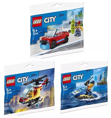 £12.49 • Buy LEGO City 30566 Helicopter, 30567 Scooter, 30568 Skater Polybags - New & Sealed