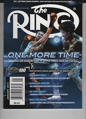 Manny Pacquiao Vs Juan Manuel Marque Ring Magazine January 2013 No Label • $15