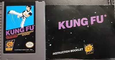 Kung Fu Nintendo Entertainment Game 1985 Authentic NES Workin Cartridge & Manual • $15