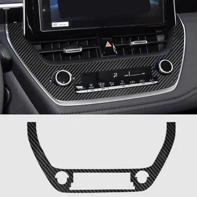For Toyota Corolla 2020-2024 Carbon Fiber Stickers Console AC Button Frame Cover • $15.97