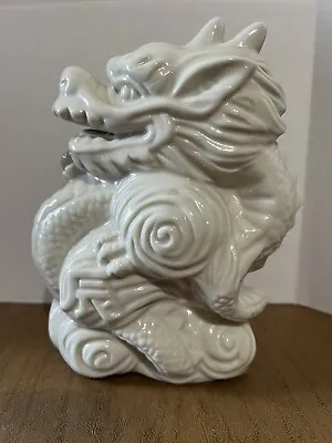 Vintage Porcelain White Dragon Figurine • $25