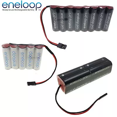 PANASONIC ENELOOP 4.8v 6v 7.2v 9.6v AA & AAA Receiver / Transmitter Battery Pack • £15.95