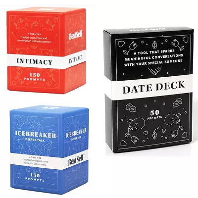 Best Self Intimacy & IceBreaker - Conversation Starter Card Deck Prompt Cards • $21.99
