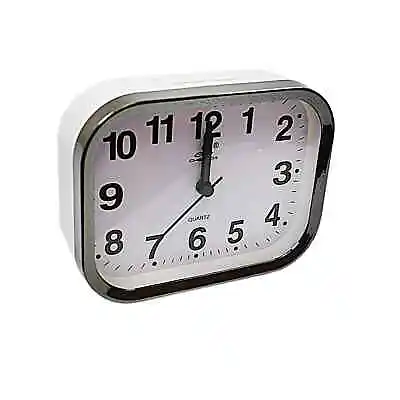 £7.49 • Buy Rectangle Small Mini Travel Office Quartz Bedside Desk Beep Alarm Clock