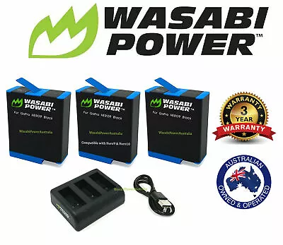 $80.95 • Buy GoPro HERO11 10 8 9 7 6 5 4 3+ Battery/Dual/Triple Charger/Wasabi HERO Black Kit