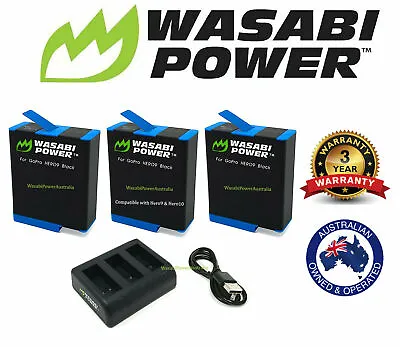 HERO 11 10 9 8 7 6 5 4 3+ 3 Bat/Dual/Triple Charger/Wasabi GoPro HERO Black Kit • $68.95