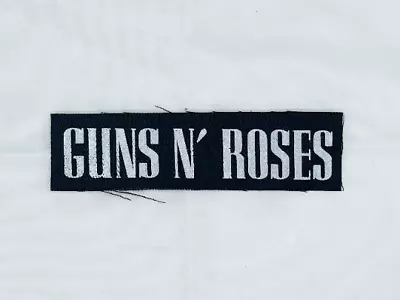 Guns N Roses Logo Heavy Metal Denim Patch DIY Band Punk Vest 80s Motley Crue • $4