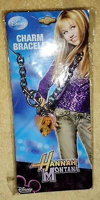 Vintage Disney  HANNA MONTANA  Guitar​ Pick Charm Bracelet - Miley Cyrus NEW • $7.95