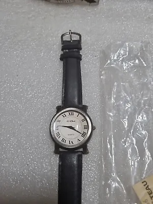 Le Chat Ladies/men's Watch Black Leather Strap. New Old Stock.  • £2.29