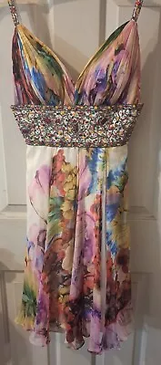BG Haute - Prom Dress - Colorful - Bedazzled - Flowing - Knee Length - Cute • $100