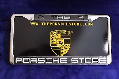 The Porsche Store License Plate And Frame Accessory Crest Stuttgart 911 Carrera • $49.95