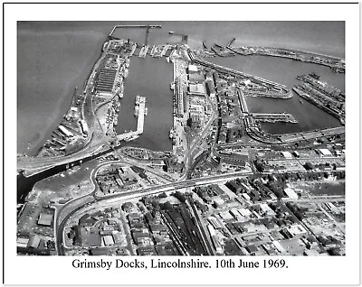 £6.90 • Buy GRIMSBY DOCKS & RAILWAY YARD, LINCOLNSHIRE. 1969 - PHOTO PRINT 10  X 8 