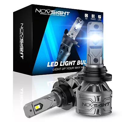 NOVSIGHT 9005 HB3 LED Headlight Globes Replace Kit Hi/Low Beam White 60W 13000LM • $30.49