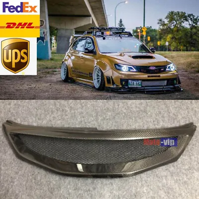 Carbon Fiber Front Mesh Grill Grille For 2008-2010 2010 Subaru Impreza WRX STi • $159