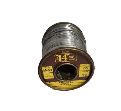 Vintage Kester 44 Wire Solder Sn60  .031 DIA. Rosin Core 13 Oz  24-0060-0027  • $49.99