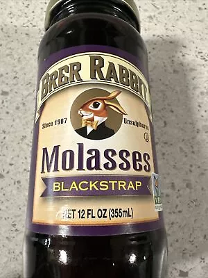 BRER RABBIT BlackStrap MOLASSES No GMO Kosher 12oz UnSulphured Black Strap 33523 • $15.95