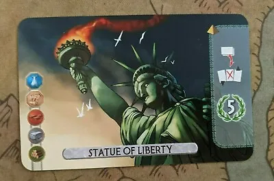 NEW 7 Wonders Duel Statue Of Liberty Promo V2 Board Game Expansion • $15.99