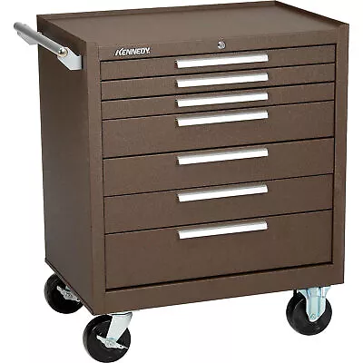 Kennedy 29  7-Drawer Roller Cabinet W/ Ball Bearing Slides - Brown • $1049