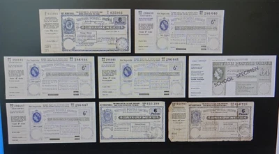 £60 • Buy 8 X British Postal Orders,various Sixpence,George V,1931 Etc