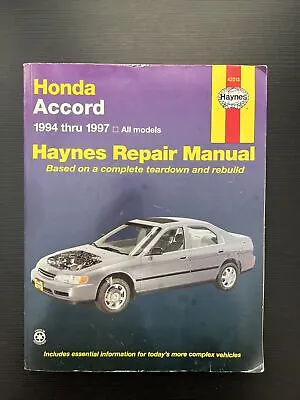 HONDA ACCORD 1994-1997 Haynes Repair Manual 42013 • $30