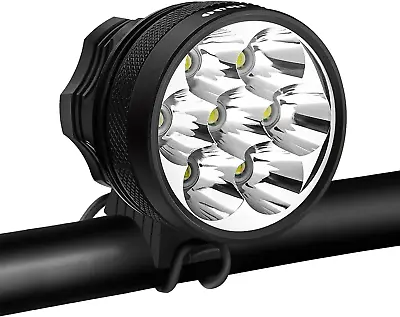 Bicycle Headlight 10500 Lumens 7 LED Bike Light Waterproof Mountain Bike Front • $52.99