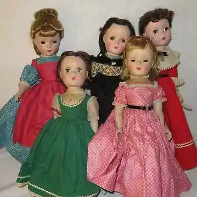 5 Vintage 1950's Madame Alexander Little Women Dolls 14  • $450