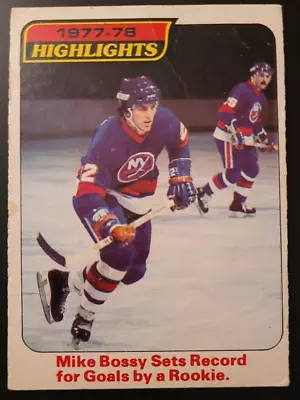 Mike Bossy 1978-79 Opc O Pee Chee 1977 1978 Highlights #1 Vintage Hockey Card 1 • $2.49