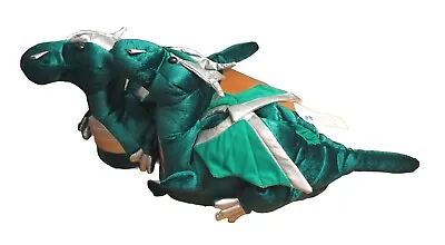 Green Dragons Animal Slippers By Comfy Feet Size MD • $13