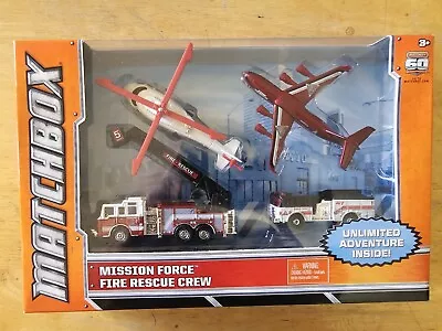 Matchbox  Mission Force Fire Rescue Crew Set; 4 Pieces NIB • $26