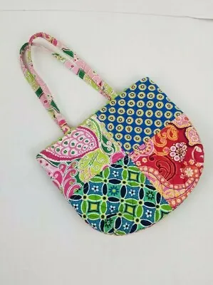 VERA BRADLEY 4 Pattern Purse Raspberry Fizz Daisy Riviera Blue Pinwheel Pink Bag • $12.90