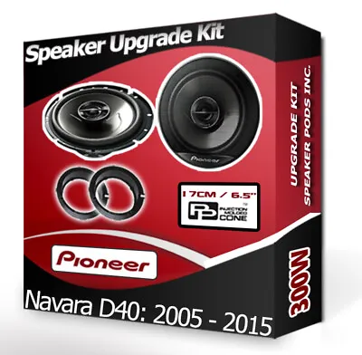 Pioneer Car Speakers For Nissan Navara Rear Door Upgrade Speakers + Pods 300W • £71.99