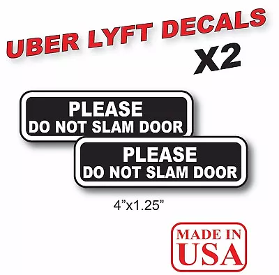 $3.49 • Buy Please Do Not Slam Door Car Window Vinyl Sticker Decal Bumper Sticker Lift
