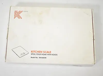 £19.91 • Buy Koios EK9380HR Accurate Food Kitchen Scale USB Plug In Rechargeable Waterproof